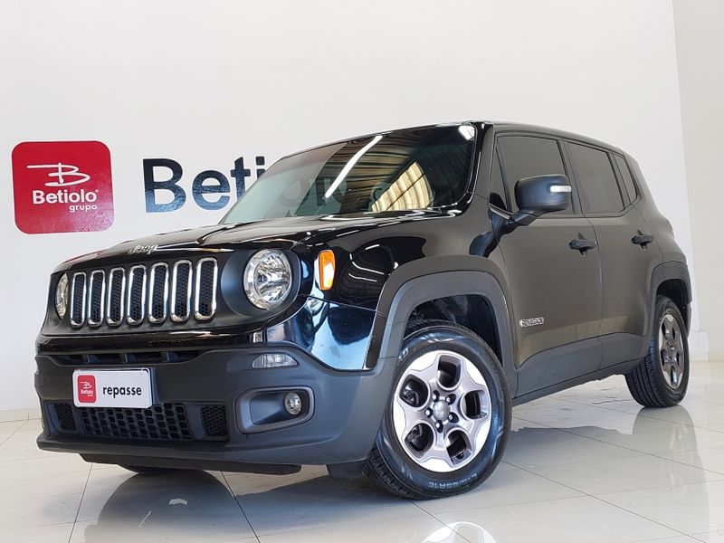 JEEP RENEGADE 1.8 16V FLEX SPORT 4P MANUAL 2015/2016 BETIOLO NOVOS E SEMINOVOS LAJEADO / Carros no Vale