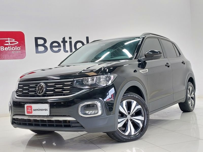Volkswagen T-CROSS 1.0 200 TSI TOTAL FLEX SENSE AUTOMÁTICO 2022/2022 BETIOLO NOVOS E SEMINOVOS LAJEADO / Carros no Vale