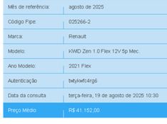 Renault KWID 1.0 12V SCE FLEX ZEN MANUAL 2020/2021 BETIOLO NOVOS E SEMINOVOS LAJEADO / Carros no Vale