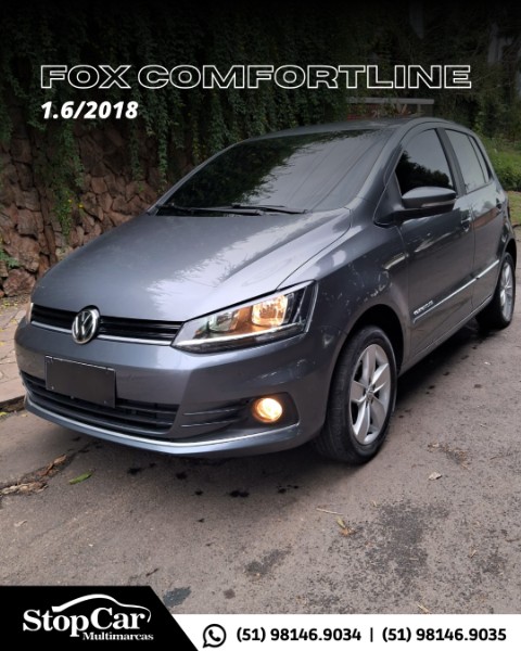 VOLKSWAGEN FOX COMFORTLINE 1.6 FLEX 8V 5P 2018/2018 STOPCAR MULTIMARCAS ESTRELA / Carros no Vale