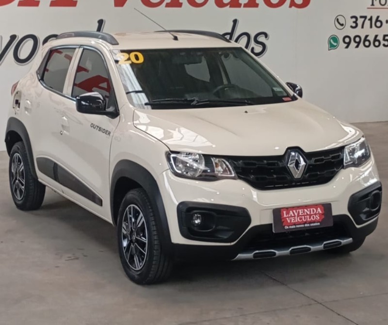 RENAULT KWID OUTSIDER 1.0 12V 2019/2020 LAVENDA VEÍCULOS ARROIO DO MEIO / Carros no Vale