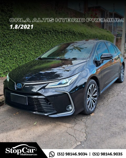 TOYOTA COROLLA 1.8 ALTIS PREMIUM 16V HÍBRIDO 2021/2021 STOPCAR MULTIMARCAS ESTRELA / Carros no Vale