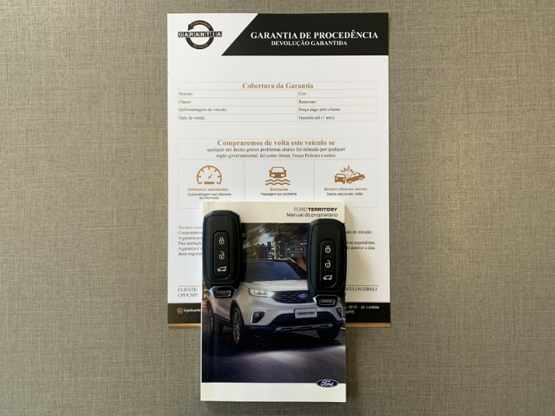 FORD TERRITORY 1.5 ECOBOOST GTDI GASOLINA TITANIUM AUTOMÁTICO 2022/2022 DUARTE VEÍCULOS PORTO ALEGRE / Carros no Vale