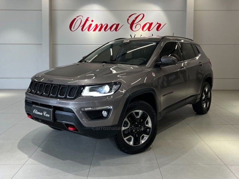 JEEP COMPASS 2.0 16V TRAILHAWK 4X4 2017/2018 ÓTIMA CAR FLORES DA CUNHA / Carros no Vale