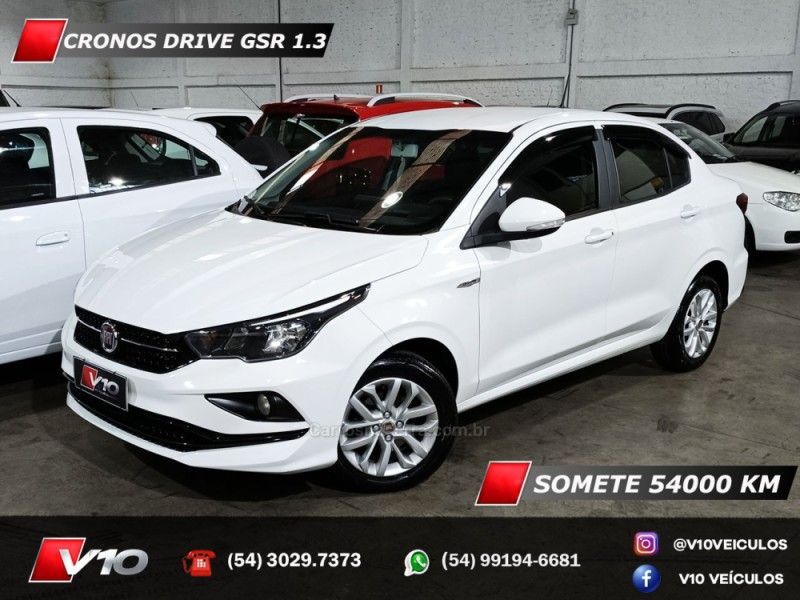 FIAT CRONOS 1.3 FIREFLY DRIVE GSR 2018/2019 V10 VEÍCULOS CAXIAS DO SUL / Carros no Vale