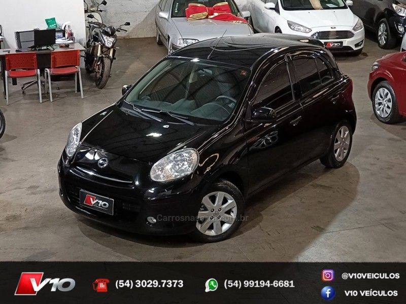 NISSAN MARCH 1.6 SV 16V 2012/2013 V10 VEÍCULOS CAXIAS DO SUL / Carros no Vale