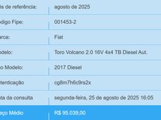 Fiat TORO 2.0 16V TURBO DIESEL VOLCANO 4WD AT9 2016/2017 BETIOLO NOVOS E SEMINOVOS LAJEADO / Carros no Vale