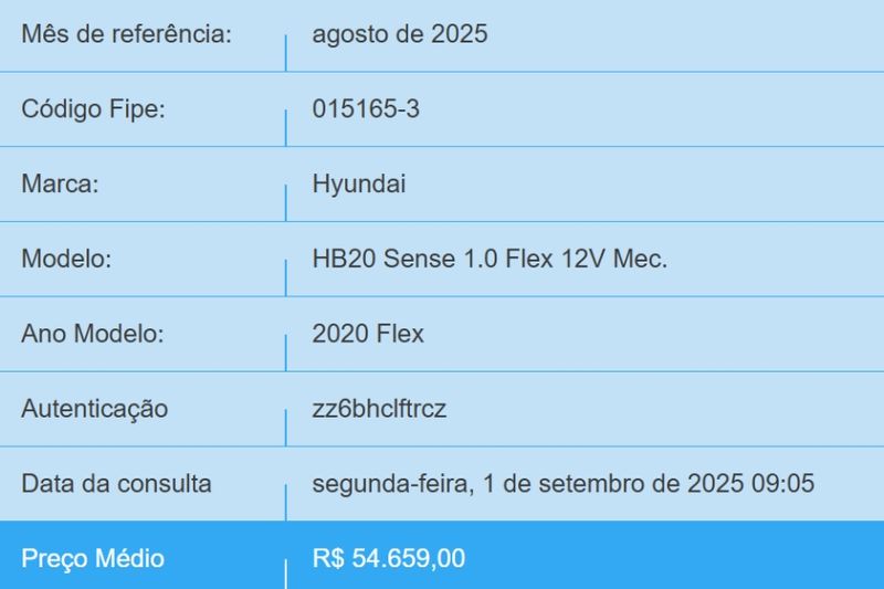 Hyundai HB20 1.0 12V FLEX SENSE MANUAL 2019/2020 BETIOLO NOVOS E SEMINOVOS LAJEADO / Carros no Vale
