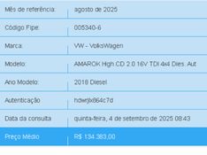 Volkswagen AMAROK 2.0 HIGHLINE 4X4 CD 16V TURBO INTERCOOLER DIESEL 4P AUTOMÁTICO 2018/2018 BETIOLO NOVOS E SEMINOVOS LAJEADO / Carros no Vale
