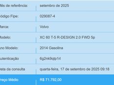 Volvo XC60 2.0 T5 R DESIGN TURBO GASOLINA 4P AUTOMÁTICO 2013/2014 BETIOLO NOVOS E SEMINOVOS LAJEADO / Carros no Vale