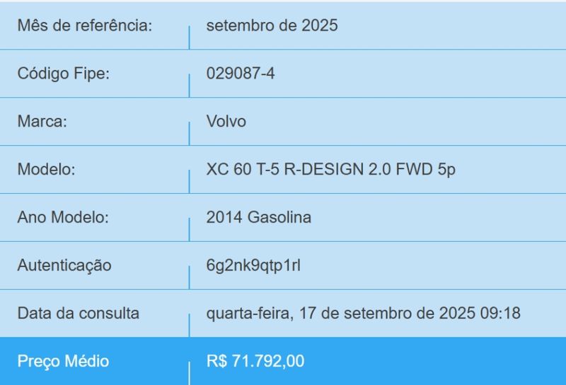Volvo XC60 2.0 T5 R DESIGN TURBO GASOLINA 4P AUTOMÁTICO 2013/2014 BETIOLO NOVOS E SEMINOVOS LAJEADO / Carros no Vale