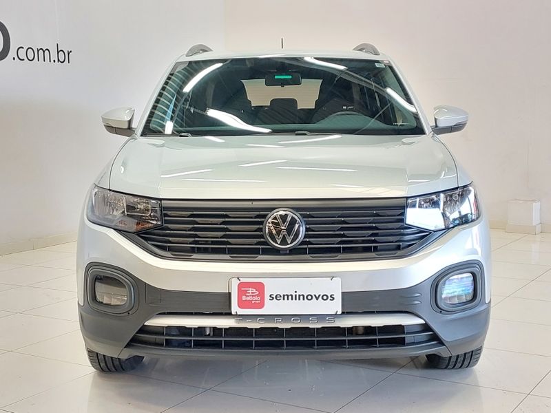 Volkswagen T-CROSS 1.0 200 TSI TOTAL FLEX SENSE AUTOMÁTICO 2022/2022 BETIOLO NOVOS E SEMINOVOS LAJEADO / Carros no Vale