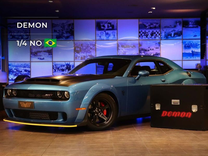 Dodge CHALLENGER 6.2 V8 HEMI GASOLINA SRT DEMON TORQUEFLITE 2018/2018 VIA BELLA VEÍCULOS ESPECIAIS CAXIAS DO SUL / Carros no Vale