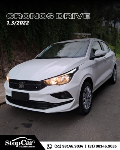FIAT CRONOS 1.3 FIREFLY FLEX DRIVE MANUAL 2022/2022 STOPCAR MULTIMARCAS ESTRELA / Carros no Vale