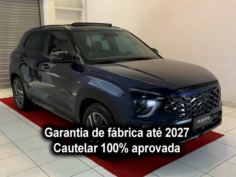 HYUNDAI CRETA 1.0 TGDI FLEX N LINE AUTOMÁTICO 2022/2023 DUARTE VEÍCULOS PORTO ALEGRE / Carros no Vale