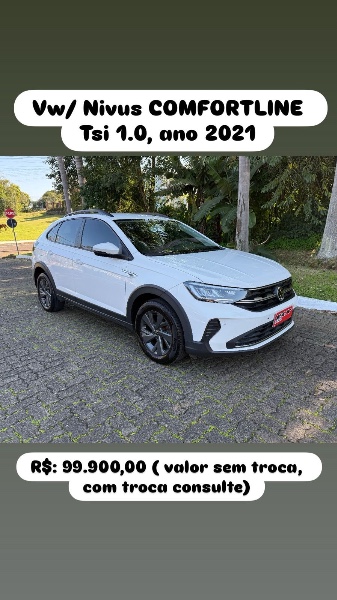 VOLKSWAGEN NIVUS 1.0 200 TSI TOTAL FLEX COMFORTLINE AUTOMÁTICO - 2021