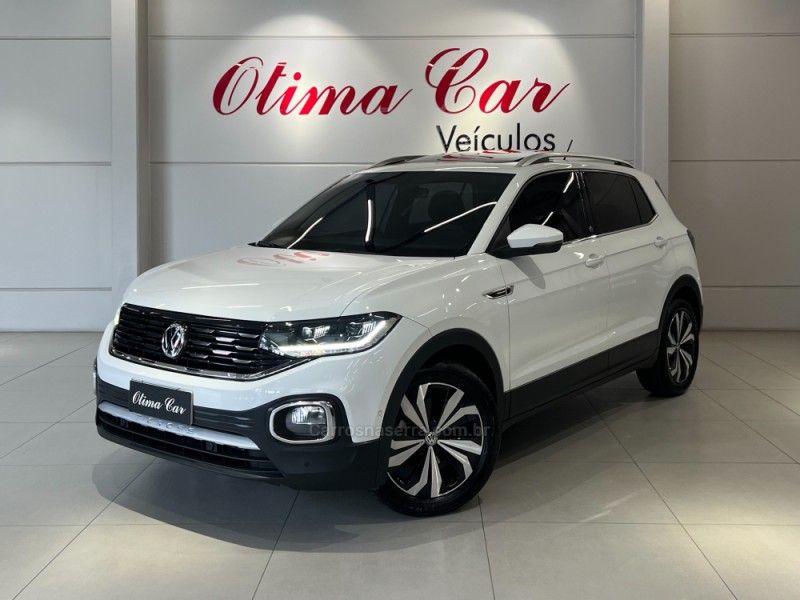 VOLKSWAGEN T-CROSS 1.4 HIGHLINE TSI 16V 2020/2021 ÓTIMA CAR FLORES DA CUNHA / Carros no Vale