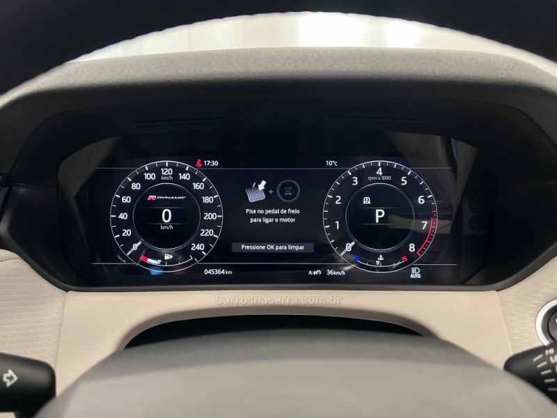 LAND ROVER RANGE ROVER VELAR 3.0 V6 P340 R-DYNAMIC SE 2020/2020 ÓTIMA CAR FLORES DA CUNHA / Carros no Vale