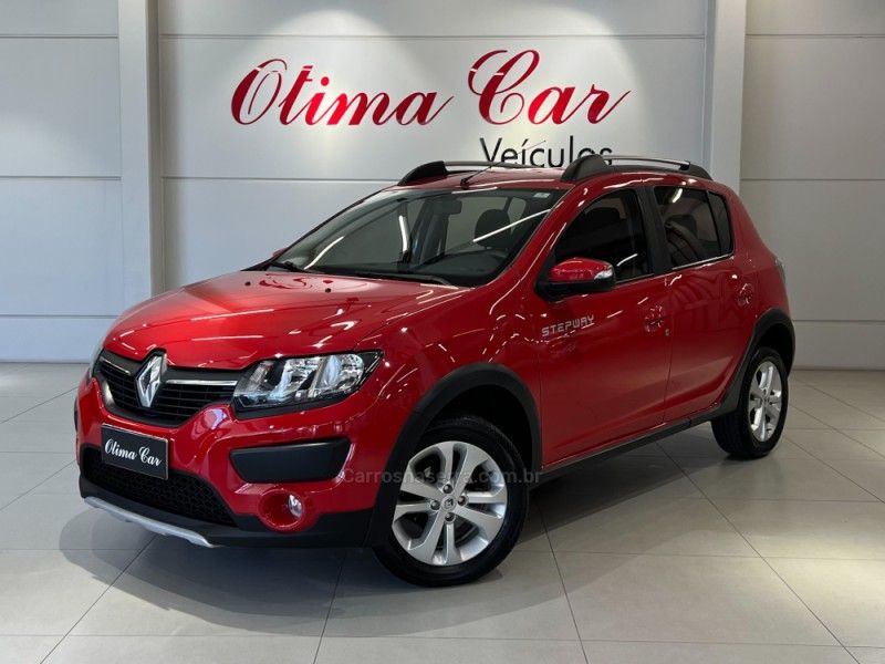 RENAULT SANDERO 1.6 STEPWAY EASY R 16V 2017/2018 ÓTIMA CAR FLORES DA CUNHA / Carros no Vale