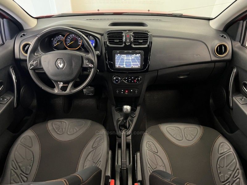RENAULT SANDERO 1.6 STEPWAY EASY R 16V 2017/2018 ÓTIMA CAR FLORES DA CUNHA / Carros no Vale