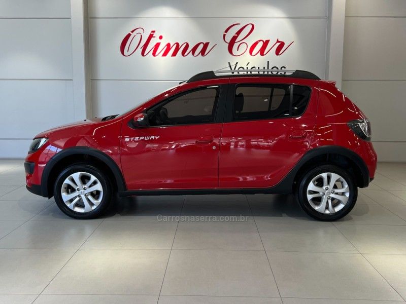 RENAULT SANDERO 1.6 STEPWAY EASY R 16V 2017/2018 ÓTIMA CAR FLORES DA CUNHA / Carros no Vale