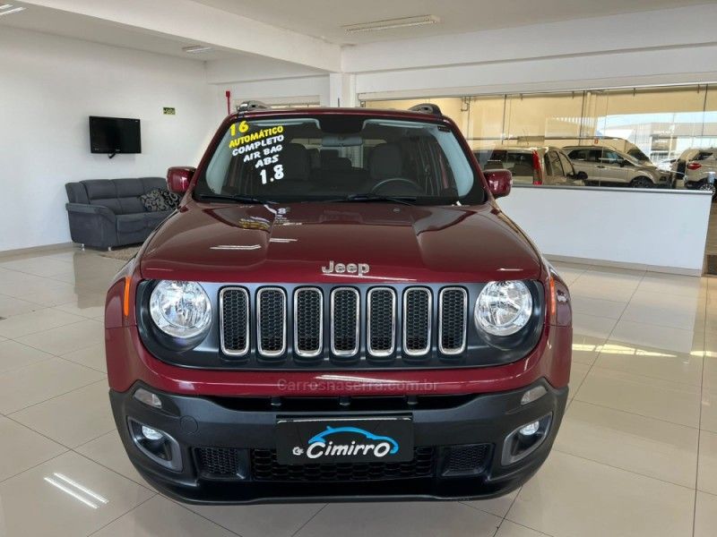 JEEP RENEGADE 1.8 16V LONGITUDE 2016/2016 CIMIRRO AUTOMÓVEIS TAQUARA / Carros no Vale JEEP RENEGADE 1.8 16V LONGITUDE 2016/2016 CIMIRRO AUTOMÓVEIS TAQUARA / Carros no Vale
