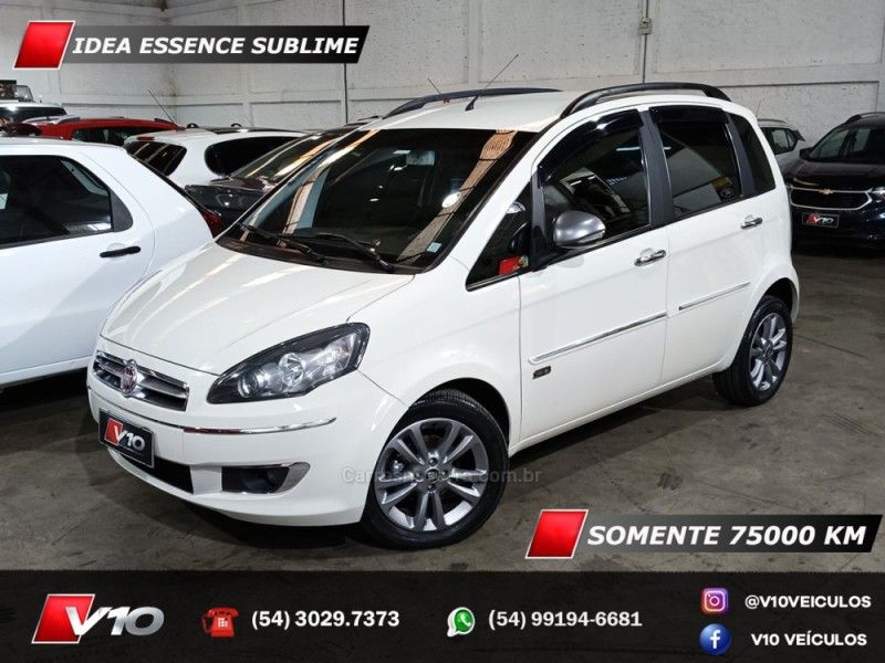 FIAT IDEA 1.6 MPI ESSENCE SUBLIME 16V 2014/2015 V10 VEÍCULOS CAXIAS DO SUL / Carros no Vale FIAT IDEA 1.6 MPI ESSENCE SUBLIME 16V 2014/2015 V10 VEÍCULOS CAXIAS DO SUL / Carros no Vale