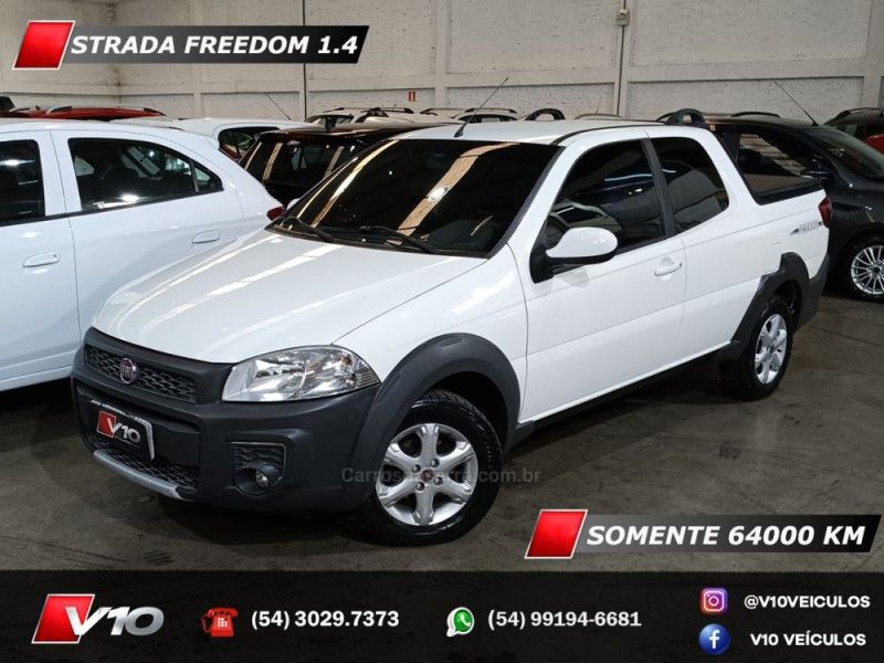 FIAT STRADA 1.4 FREEDOM CD 8V 3P 2018/2019 V10 VEÍCULOS CAXIAS DO SUL / Carros no Vale