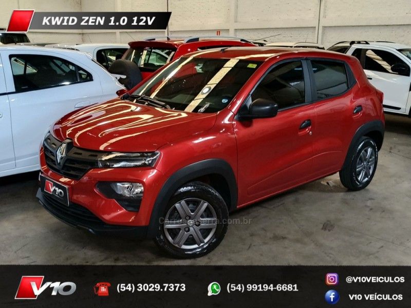 RENAULT KWID 1.0 12V SCE ZEN 2023/2024 V10 VEÍCULOS CAXIAS DO SUL / Carros no Vale