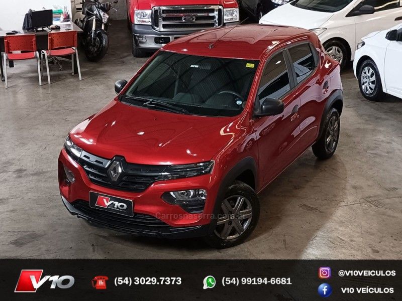 RENAULT KWID 1.0 12V SCE ZEN 2023/2024 V10 VEÍCULOS CAXIAS DO SUL / Carros no Vale