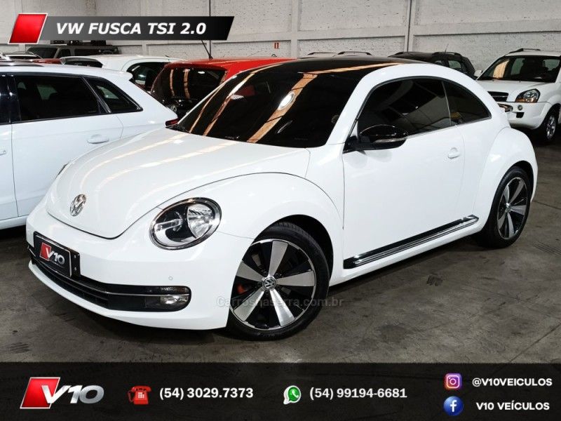 VOLKSWAGEN FUSCA 2.0 TSI 16V 2013/2014 V10 VEÍCULOS CAXIAS DO SUL / Carros no Vale VOLKSWAGEN FUSCA 2.0 TSI 16V 2013/2014 V10 VEÍCULOS CAXIAS DO SUL / Carros no Vale
