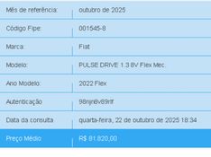 Fiat PULSE 1.3 FLEX DRIVE MANUAL 2022/2022 BETIOLO NOVOS E SEMINOVOS LAJEADO / Carros no Vale