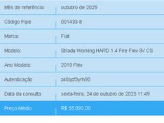Fiat STRADA 1.4 MPI HARD WORKING CS 8V FLEX 2P MANUAL 2018/2019 BETIOLO NOVOS E SEMINOVOS LAJEADO / Carros no Vale