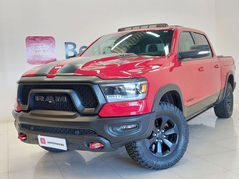 Ram 1500 5.7 V8 GASOLINA REBEL CD 4X4 AUTOMÁTICO 2021/2021 BETIOLO NOVOS E SEMINOVOS LAJEADO / Carros no Vale