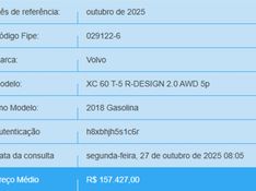 Volvo XC60 2.0 T5 GASOLINA R-DESIGN AWD GEARTRONIC 2017/2018 BETIOLO NOVOS E SEMINOVOS LAJEADO / Carros no Vale