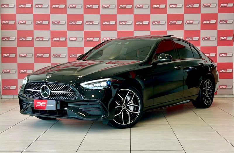Mercedes-Benz C-300 AMG Line 2.0 TB (Híbrido) 2022/2022 PC VEÍCULOS SANTA CRUZ DO SUL / Carros no Vale