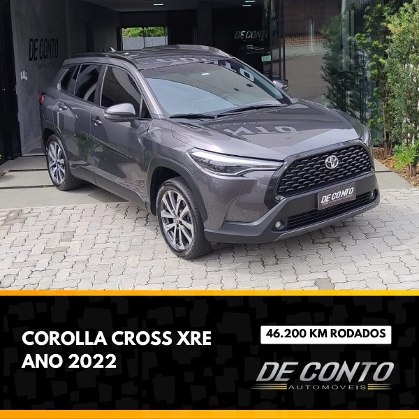 TOYOTA COROLLA CROSS XRE /2022 DE CONTO AUTOMÓVEIS SARANDI / Carros no Vale