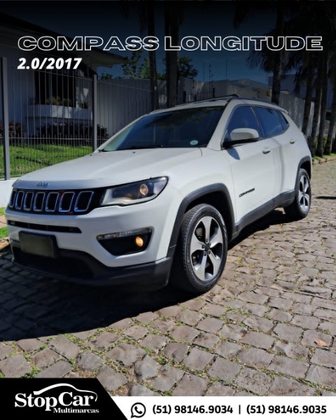 JEEP COMPASS LONGITUDE 2.0 16V 4X2 2017 2017/2017 STOPCAR MULTIMARCAS ESTRELA / Carros no Vale