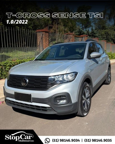 VOLKSWAGEN T-CROSS 1.0 200 TSI SENSE 2022/2022 STOPCAR MULTIMARCAS ESTRELA / Carros no Vale