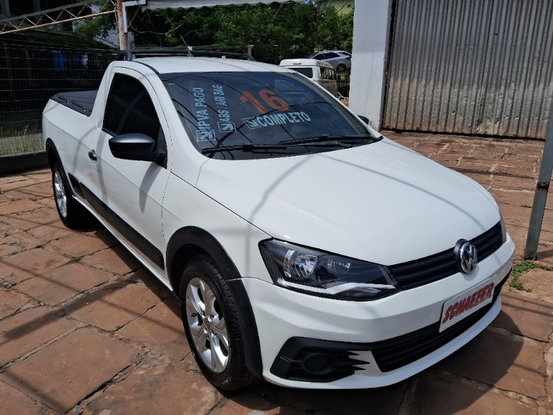 VOLKSWAGEN SAVEIRO TRENDLINE 1.6 FLEX 2016/2016 SCHAEFER AUTOMÓVEIS TEUTÔNIA / Carros no Vale