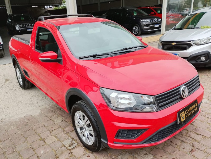 VOLKSWAGEN SAVEIRO 1.6 MI TRENDLINE CS 8V /2019 CHIMA VEÍCULOS VENÂNCIO AIRES / Carros no Vale