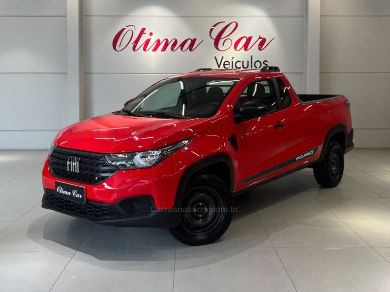 FIAT STRADA 1.4 ENDURANCE PLUS CS 8V 2021/2021 ÓTIMA CAR FLORES DA CUNHA / Carros no Vale