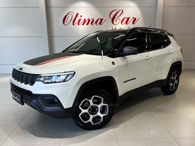 JEEP COMPASS 2.0 TRAILHAWK TD350 TURBO 4X4 2021/2022 ÓTIMA CAR FLORES DA CUNHA / Carros no Vale