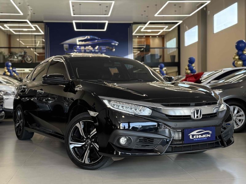 HONDA CIVIC 1.5 16V TURBO TOURING CVT 2016/2017 LEHMEN VEÍCULOS VENÂNCIO AIRES / Carros no Vale