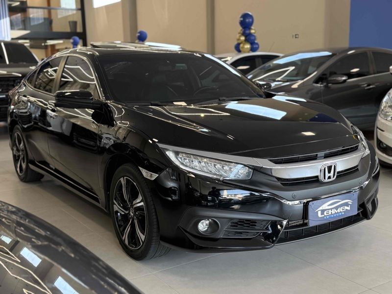 HONDA CIVIC 1.5 16V TURBO TOURING CVT 2016/2017 LEHMEN VEÍCULOS VENÂNCIO AIRES / Carros no Vale