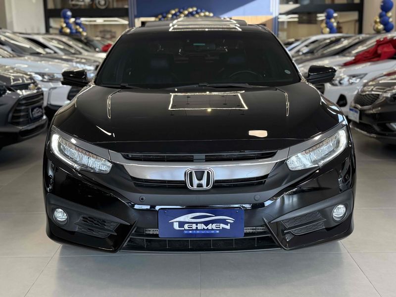 HONDA CIVIC 1.5 16V TURBO TOURING CVT 2016/2017 LEHMEN VEÍCULOS VENÂNCIO AIRES / Carros no Vale