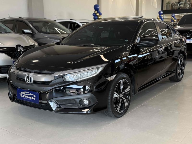HONDA CIVIC 1.5 16V TURBO TOURING CVT 2016/2017 LEHMEN VEÍCULOS VENÂNCIO AIRES / Carros no Vale