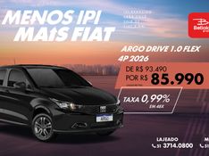 Fiat ARGO 1.0 FIREFLY FLEX DRIVE MANUAL 2025/2026 BETIOLO NOVOS E SEMINOVOS LAJEADO / Carros no Vale