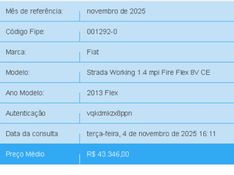 Fiat STRADA 1.4 MPI WORKING CE 8V FLEX 2P MANUAL 2013/2013 BETIOLO NOVOS E SEMINOVOS LAJEADO / Carros no Vale