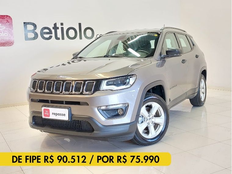 JEEP COMPASS 2.0 16V FLEX SPORT AUTOMÁTICO 2018/2018 BETIOLO NOVOS E SEMINOVOS LAJEADO / Carros no Vale JEEP COMPASS 2.0 16V FLEX SPORT AUTOMÁTICO 2018/2018 BETIOLO NOVOS E SEMINOVOS LAJEADO / Carros no Vale